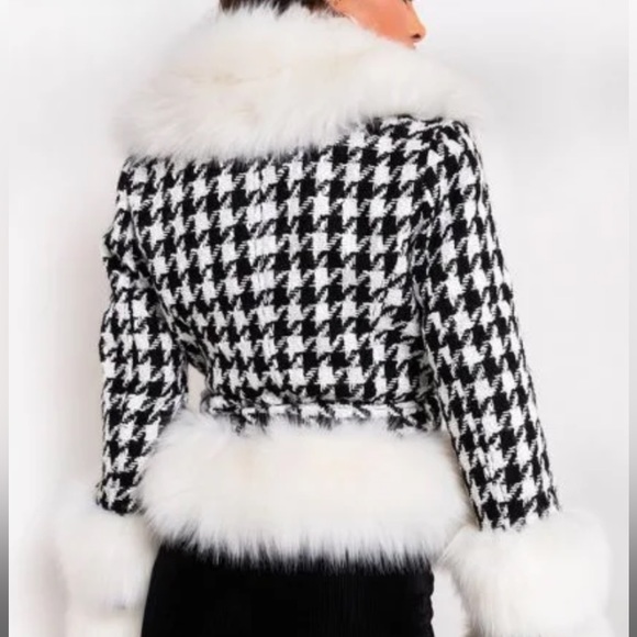 *SOLD ON EBAY* AZALEA WANG HOUNDSTOOTH JACKET - Picture 3 of 12